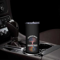 Distressed Tree Skinny Tumbler American Grown with Comanche Roots