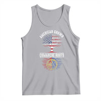 Distressed Tree Tank Top American Grown with Comanche Roots - Wonder Print Shop