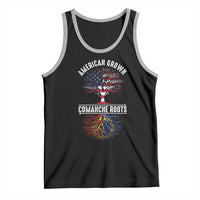 Distressed Tree Tank Top American Grown with Comanche Roots - Wonder Print Shop