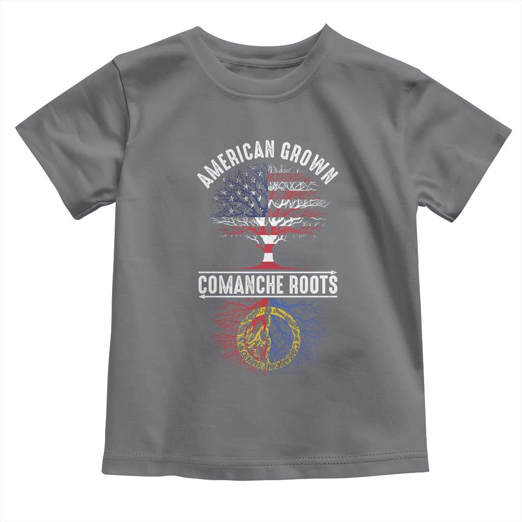 Distressed Tree Toddler T Shirt American Grown with Comanche Roots - Wonder Print Shop