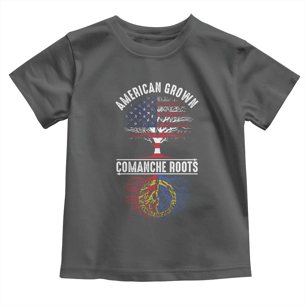 Distressed Tree Toddler T Shirt American Grown with Comanche Roots - Wonder Print Shop