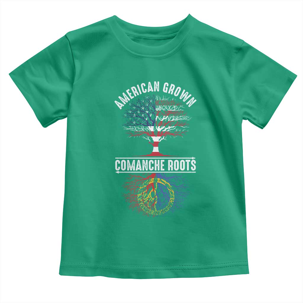 Distressed Tree Toddler T Shirt American Grown with Comanche Roots - Wonder Print Shop