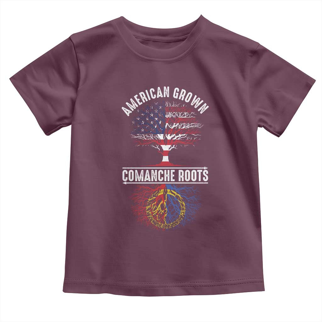 Distressed Tree Toddler T Shirt American Grown with Comanche Roots - Wonder Print Shop