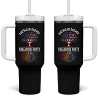 Distressed Tree Tumbler With Handle American Grown with Comanche Roots