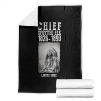 Native American Indian Chief Throw Blanket Lakota Sioux Chief Spotted Elk - Wonder Print Shop