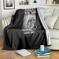 Native American Indian Chief Throw Blanket Lakota Sioux Chief Spotted Elk - Wonder Print Shop