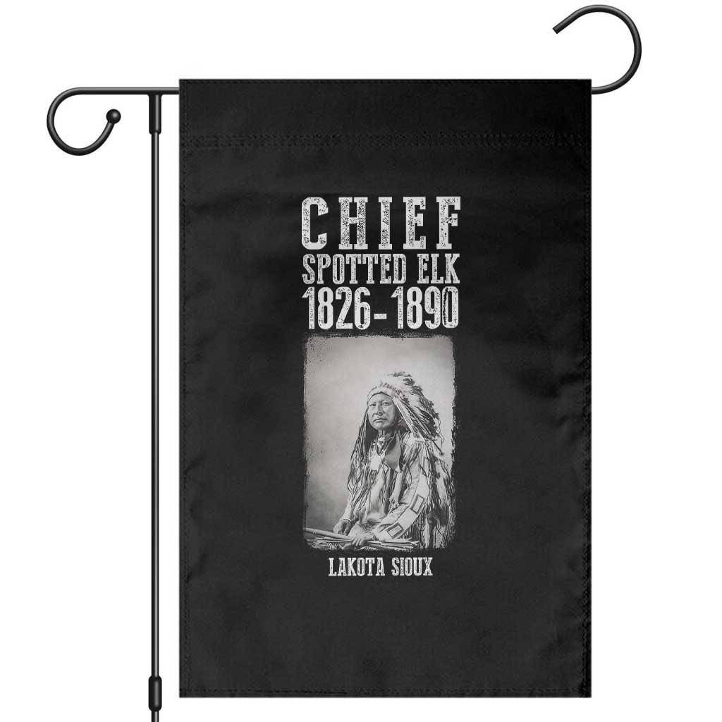Native American Indian Chief Garden Flag Lakota Sioux Chief Spotted Elk - Wonder Print Shop