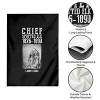 Native American Indian Chief Garden Flag Lakota Sioux Chief Spotted Elk - Wonder Print Shop