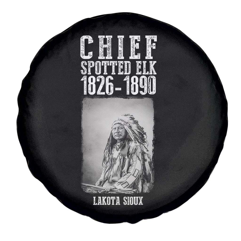 Native American Indian Chief Spare Tire Cover Lakota Sioux Chief Spotted Elk - Wonder Print Shop