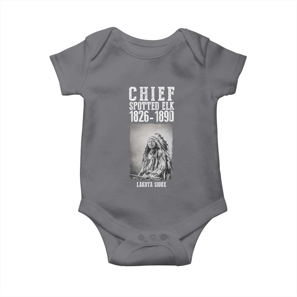 Native American Indian Chief Baby Onesie Lakota Sioux Chief Spotted Elk - Wonder Print Shop