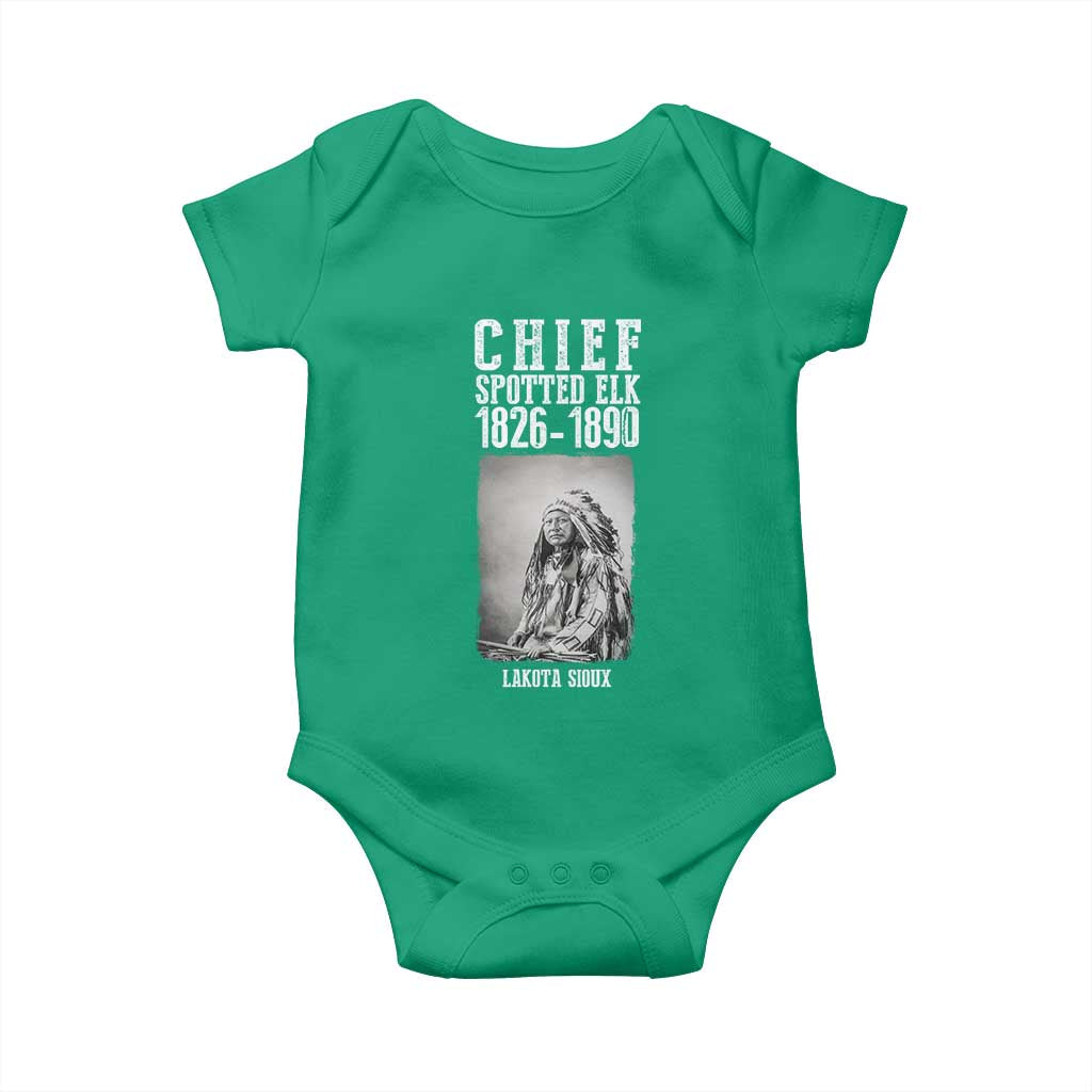 Native American Indian Chief Baby Onesie Lakota Sioux Chief Spotted Elk - Wonder Print Shop