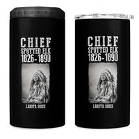 Native American Indian Chief 4 in 1 Can Cooler Tumbler Lakota Sioux Chief Spotted Elk
