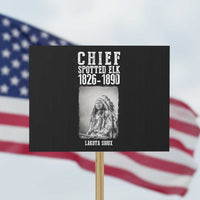 Native American Indian Chief Protest Sign Lakota Sioux Chief Spotted Elk - Wonder Print Shop