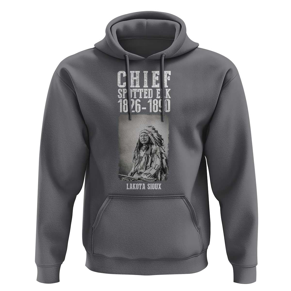 Native American Indian Chief Hoodie Lakota Sioux Chief Spotted Elk - Wonder Print Shop