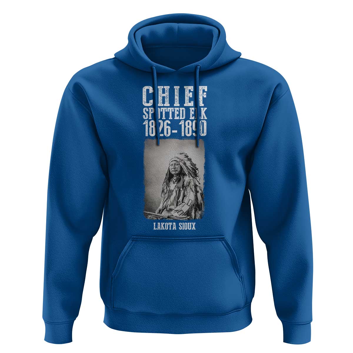 Native American Indian Chief Hoodie Lakota Sioux Chief Spotted Elk - Wonder Print Shop