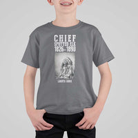 Native American Indian Chief T Shirt For Kid Lakota Sioux Chief Spotted Elk - Wonder Print Shop