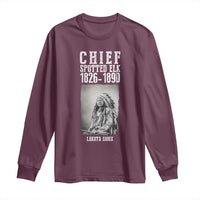 Native American Indian Chief Long Sleeve Shirt Lakota Sioux Chief Spotted Elk - Wonder Print Shop