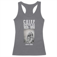 Native American Indian Chief Racerback Tank Top Lakota Sioux Chief Spotted Elk - Wonder Print Shop
