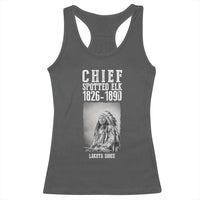 Native American Indian Chief Racerback Tank Top Lakota Sioux Chief Spotted Elk - Wonder Print Shop