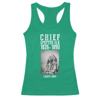 Native American Indian Chief Racerback Tank Top Lakota Sioux Chief Spotted Elk - Wonder Print Shop