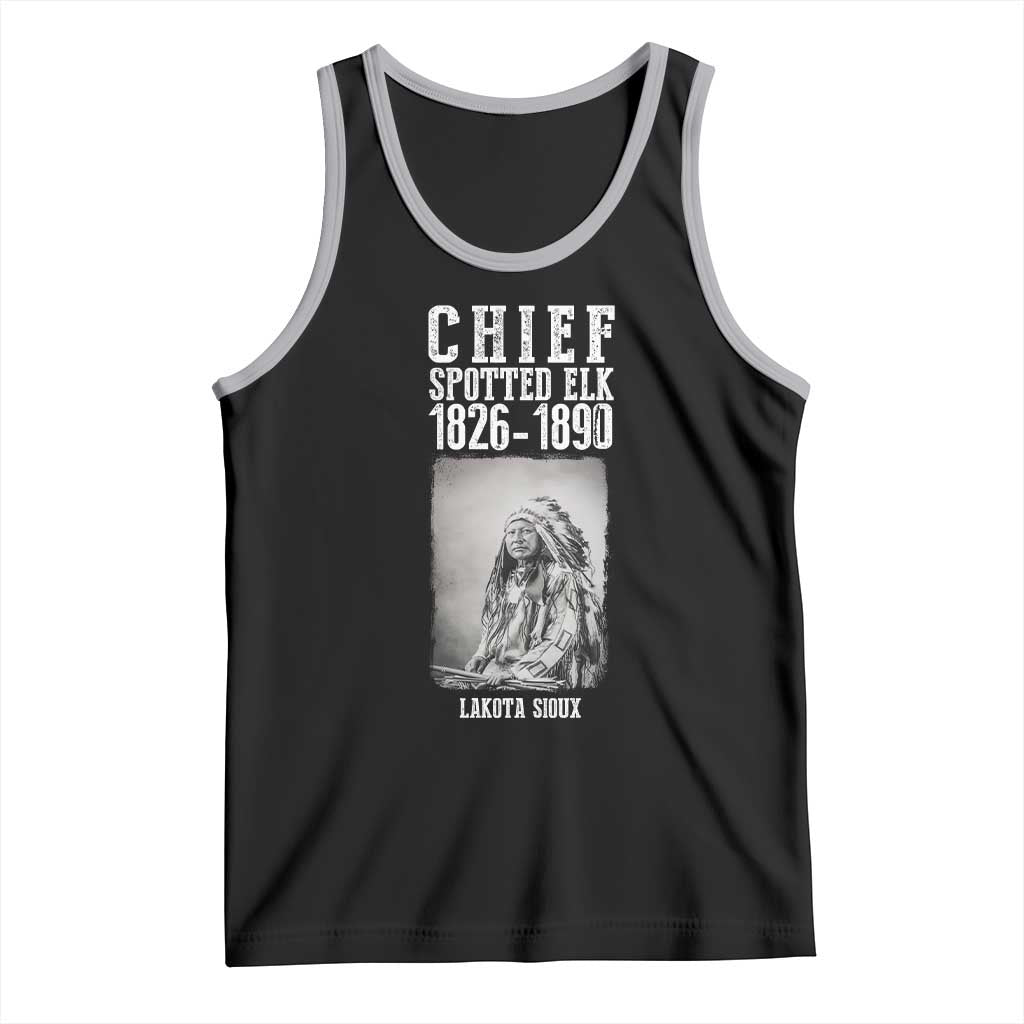 Native American Indian Chief Tank Top Lakota Sioux Chief Spotted Elk - Wonder Print Shop