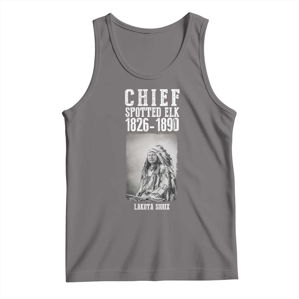 Native American Indian Chief Tank Top Lakota Sioux Chief Spotted Elk - Wonder Print Shop