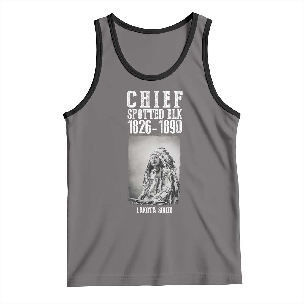 Native American Indian Chief Tank Top Lakota Sioux Chief Spotted Elk - Wonder Print Shop