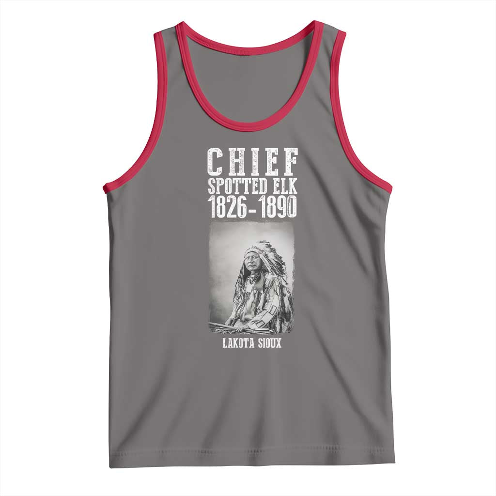 Native American Indian Chief Tank Top Lakota Sioux Chief Spotted Elk - Wonder Print Shop