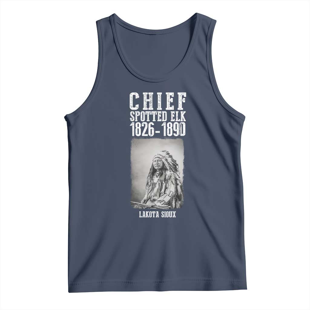 Native American Indian Chief Tank Top Lakota Sioux Chief Spotted Elk - Wonder Print Shop