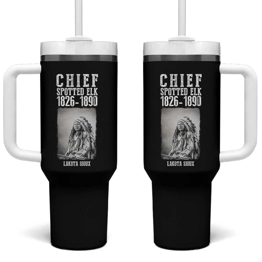 Native American Indian Chief Tumbler With Handle Lakota Sioux Chief Spotted Elk