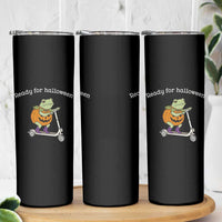 Ready For Halloween Frog Skinny Tumbler Funny Frog Scooter Pumpkin Costume Gift