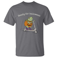 Ready For Halloween Frog T Shirt Funny Frog Scooter Pumpkin Costume Gift