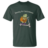 Ready For Halloween Frog T Shirt Funny Frog Scooter Pumpkin Costume Gift