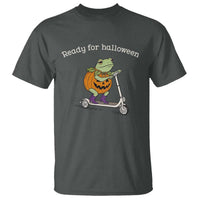 Ready For Halloween Frog T Shirt Funny Frog Scooter Pumpkin Costume Gift