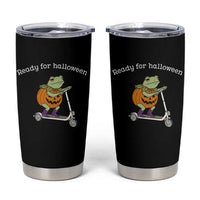 Ready For Halloween Frog Tumbler Cup Funny Frog Scooter Pumpkin Costume Gift
