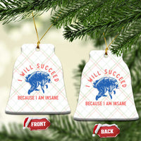 I Will Succeed Because I Am Insane Ceramic Ornament Funny Jimothy Raccoon Meme