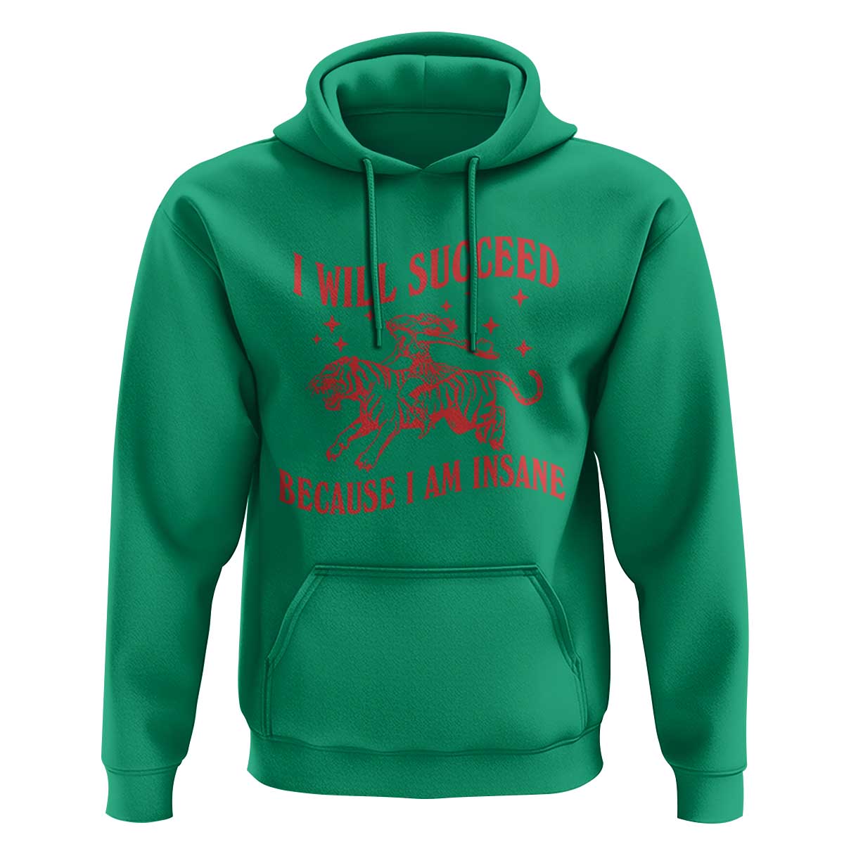 I Will Succeed Because I Am Insane Hoodie Funny Cowgirl Tiger Sarcastic Humor