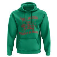 I Will Succeed Because I Am Insane Hoodie Funny Cowgirl Tiger Sarcastic Humor