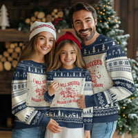 I Will Succeed Because I Am Insane Ugly Christmas Sweater Funny Cowgirl Tiger Sarcastic Humor