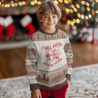 I Will Succeed Because I Am Insane Ugly Christmas Sweater Funny Cowgirl Tiger Sarcastic Humor
