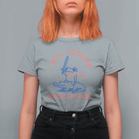 I Will Succeed Because I Am Insane T Shirt For Women Funny Frog Riding Crocodile Sarcastic Humor