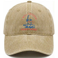 I Will Succeed Because I Am Insane Washed Cotton Baseball Cap Funny Frog Riding Crocodile Sarcastic Humor