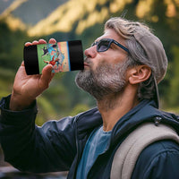 Funny Kendo Cat 4 in 1 Can Cooler Tumbler Samurai Martial Arts - Wonder Print Shop