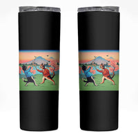 Funny Kendo Cat Skinny Tumbler Samurai Martial Arts - Wonder Print Shop