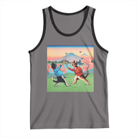 Funny Kendo Cat Tank Top Samurai Martial Arts - Wonder Print Shop