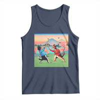 Funny Kendo Cat Tank Top Samurai Martial Arts - Wonder Print Shop