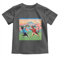 Funny Kendo Cat Toddler T Shirt Samurai Martial Arts - Wonder Print Shop