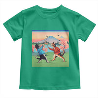 Funny Kendo Cat Toddler T Shirt Samurai Martial Arts - Wonder Print Shop