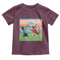 Funny Kendo Cat Toddler T Shirt Samurai Martial Arts - Wonder Print Shop
