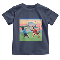 Funny Kendo Cat Toddler T Shirt Samurai Martial Arts - Wonder Print Shop